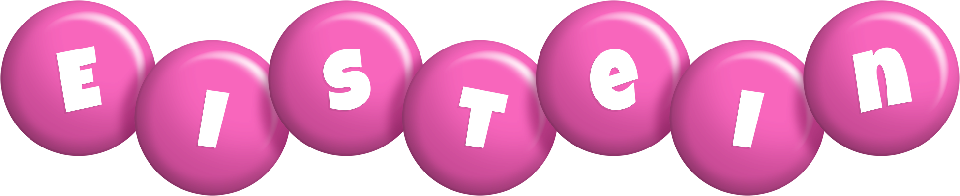 Eistein candy-pink logo