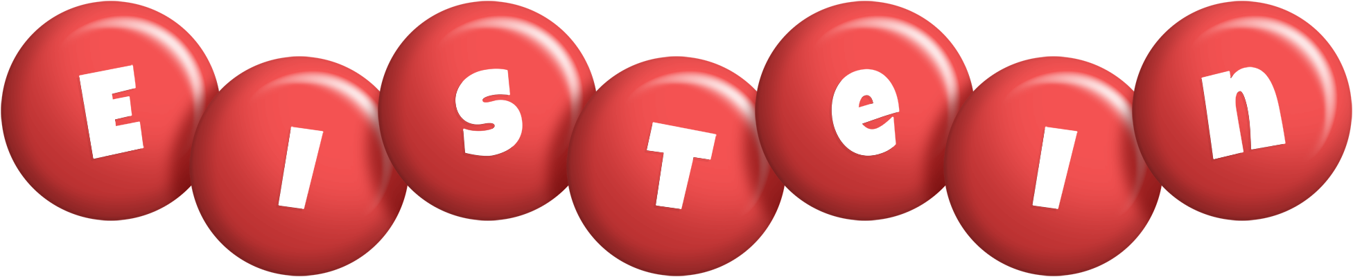 Eistein candy-red logo