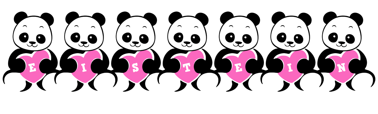Eistein love-panda logo
