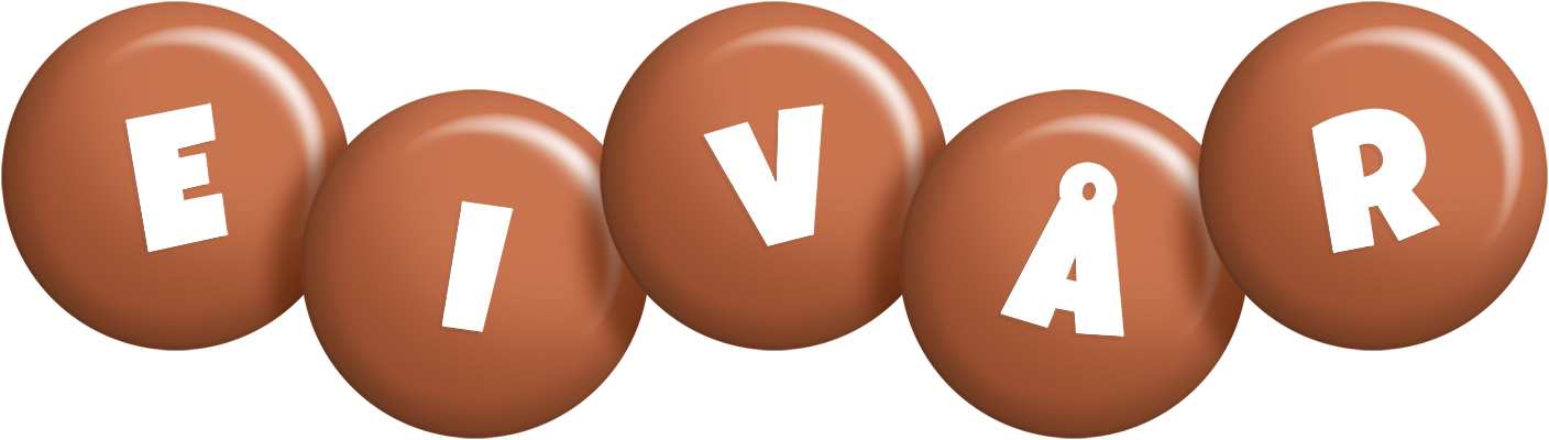 Eivår candy-brown logo