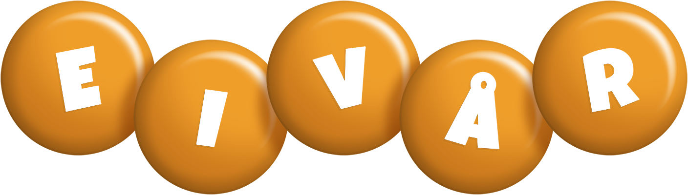 Eivår candy-orange logo