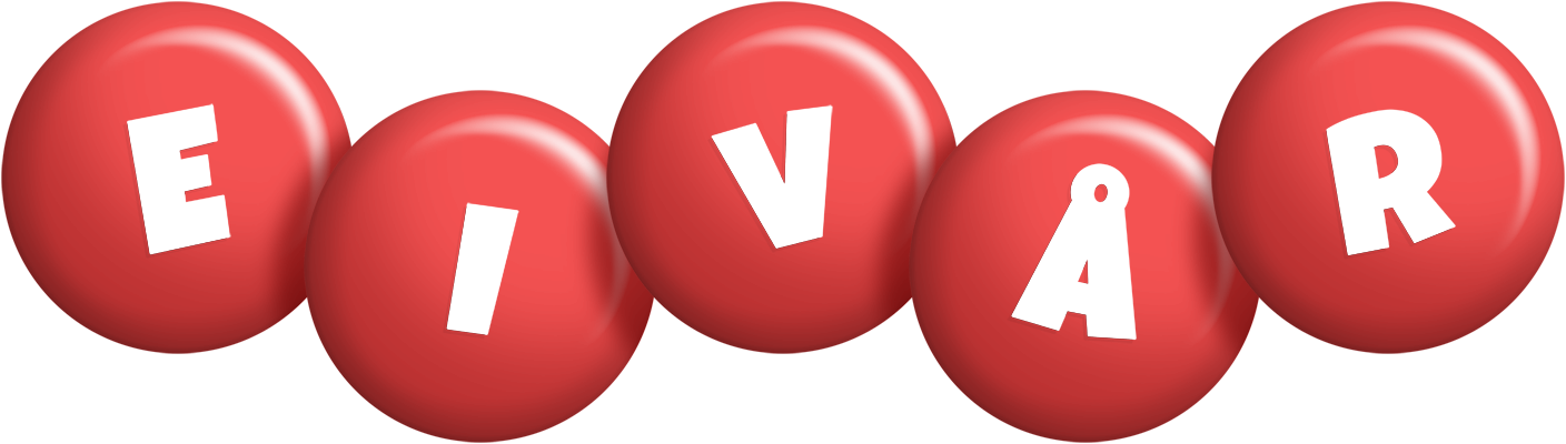 Eivår candy-red logo