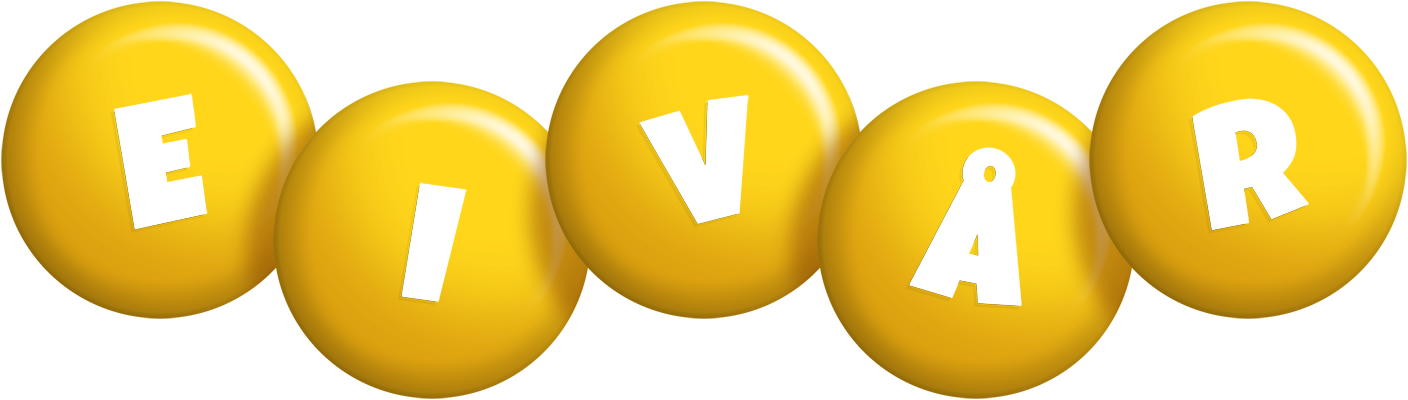 Eivår candy-yellow logo