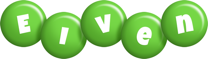 Eiven candy-green logo