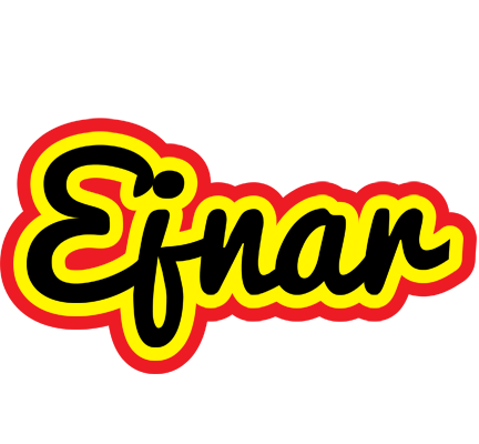 Ejnar flaming logo