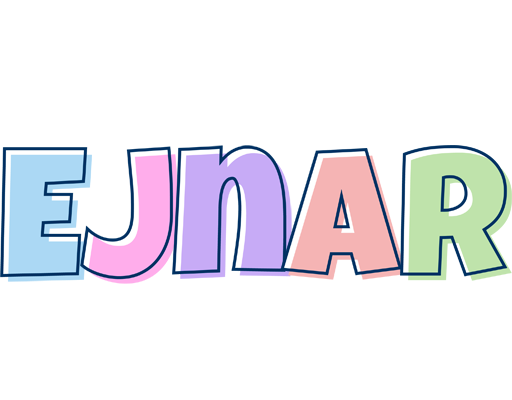 Ejnar pastel logo