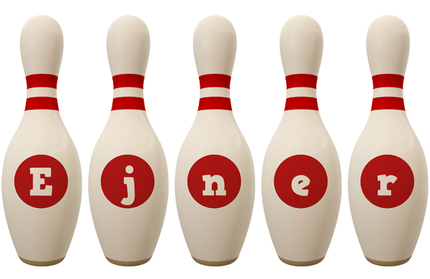 Ejner bowling-pin logo