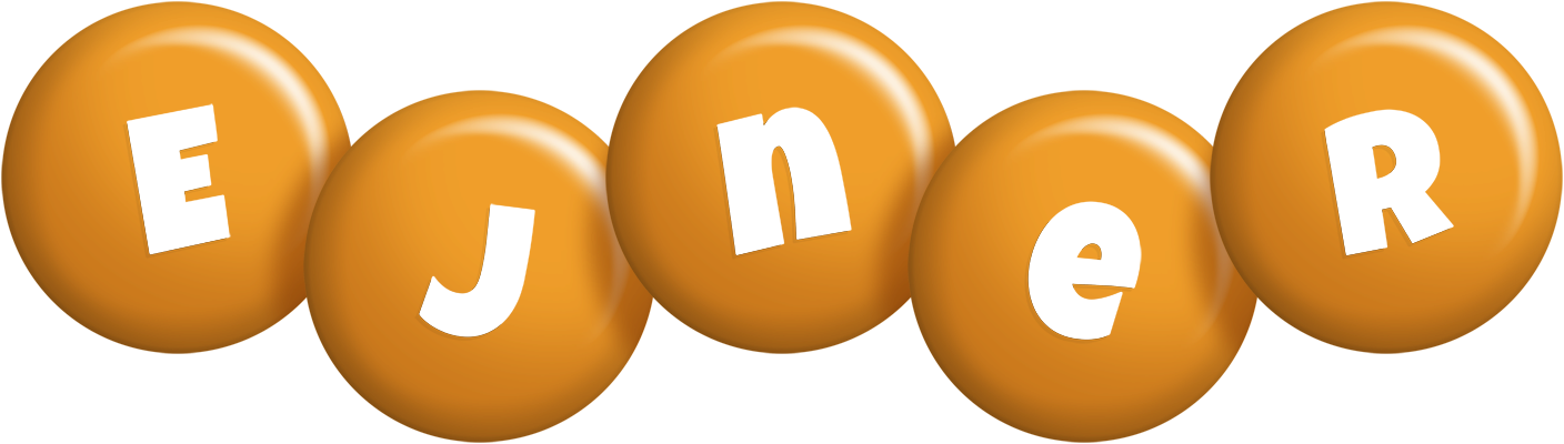 Ejner candy-orange logo