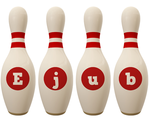 Ejub bowling-pin logo