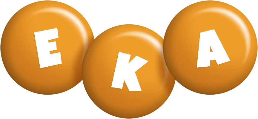 Eka candy-orange logo