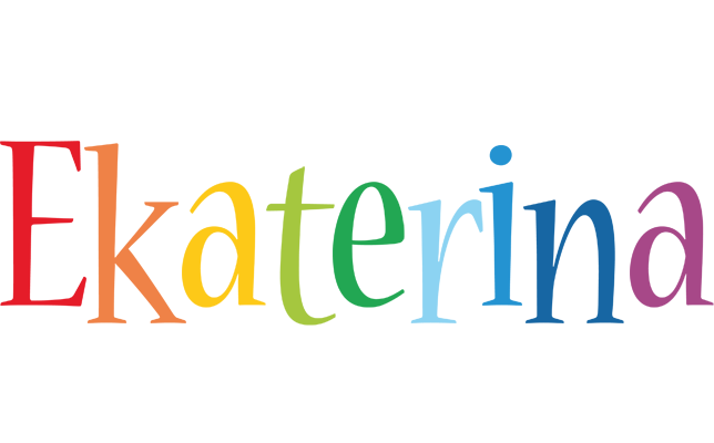 Ekaterina birthday logo