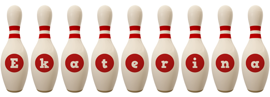 Ekaterina bowling-pin logo