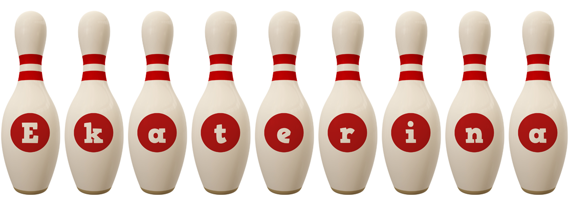 Ekaterina bowling-pin logo