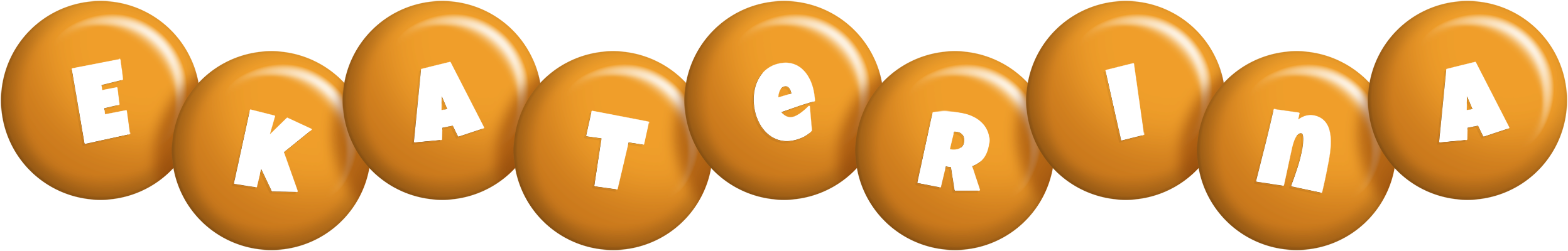 Ekaterina candy-orange logo