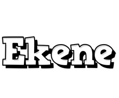 Ekene snowing logo