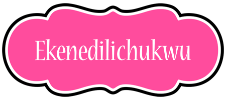 Ekenedilichukwu invitation logo