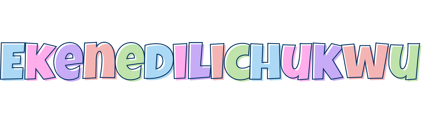 Ekenedilichukwu pastel logo