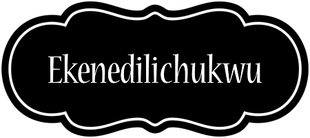 Ekenedilichukwu welcome logo