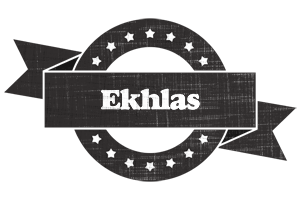 Ekhlas grunge logo