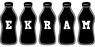Ekram bottle logo
