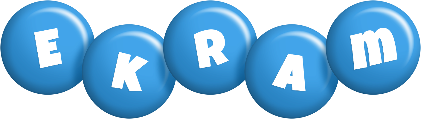 Ekram candy-blue logo