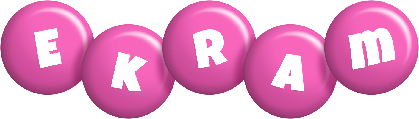 Ekram candy-pink logo