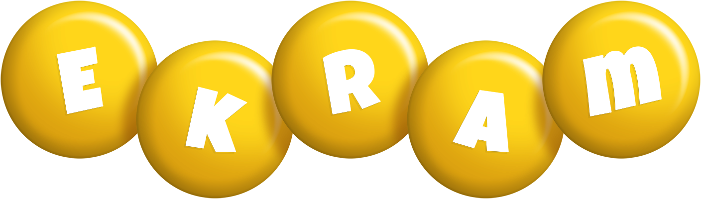 Ekram candy-yellow logo