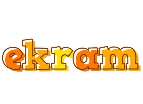 Ekram desert logo