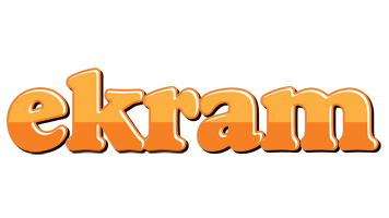 Ekram orange logo