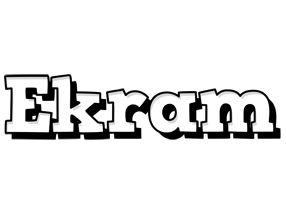 Ekram snowing logo
