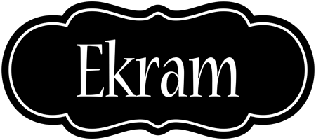Ekram welcome logo