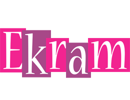 Ekram whine logo