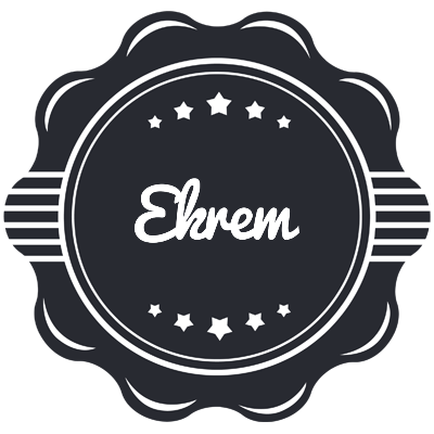 Ekrem badge logo