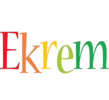 Ekrem birthday logo