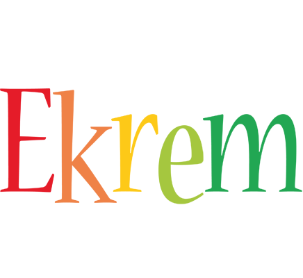 Ekrem birthday logo