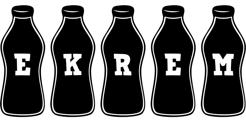 Ekrem bottle logo