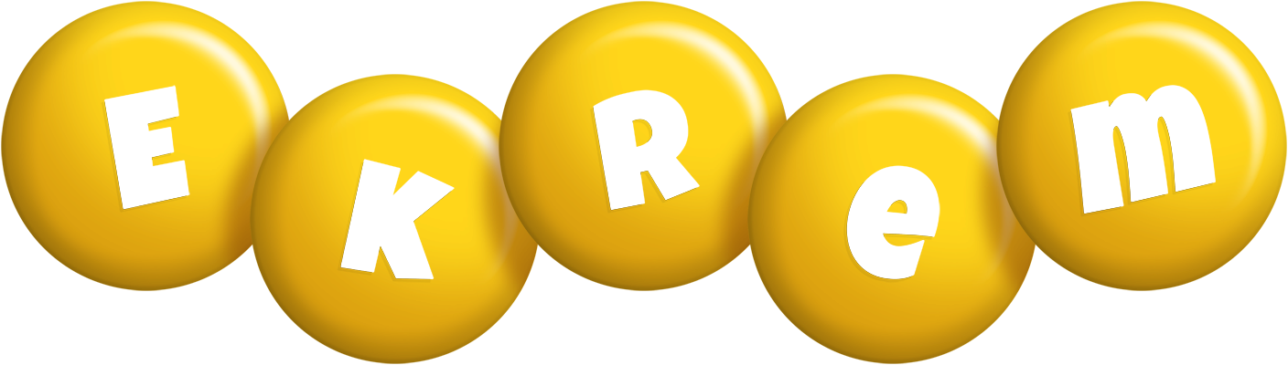 Ekrem candy-yellow logo