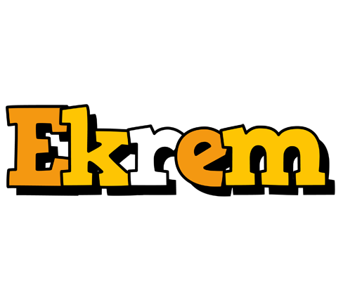 Ekrem cartoon logo