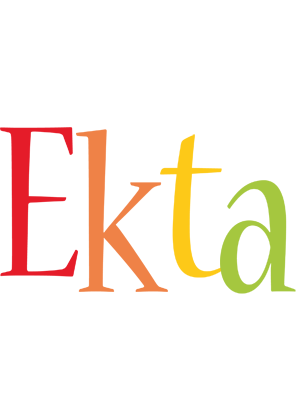 Ekta birthday logo