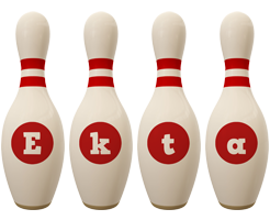 Ekta bowling-pin logo