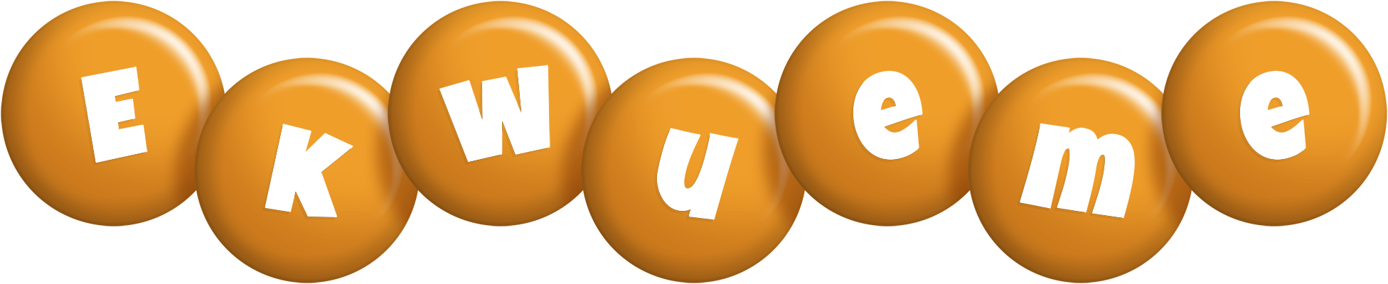 Ekwueme candy-orange logo
