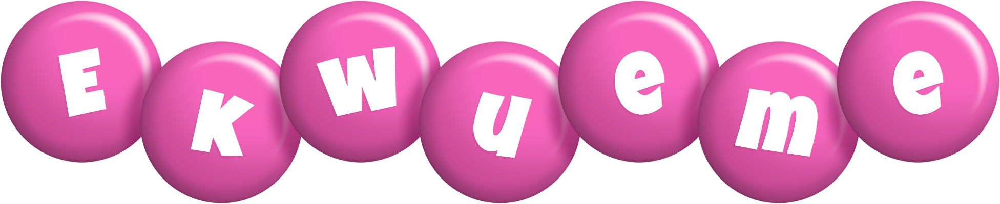 Ekwueme candy-pink logo