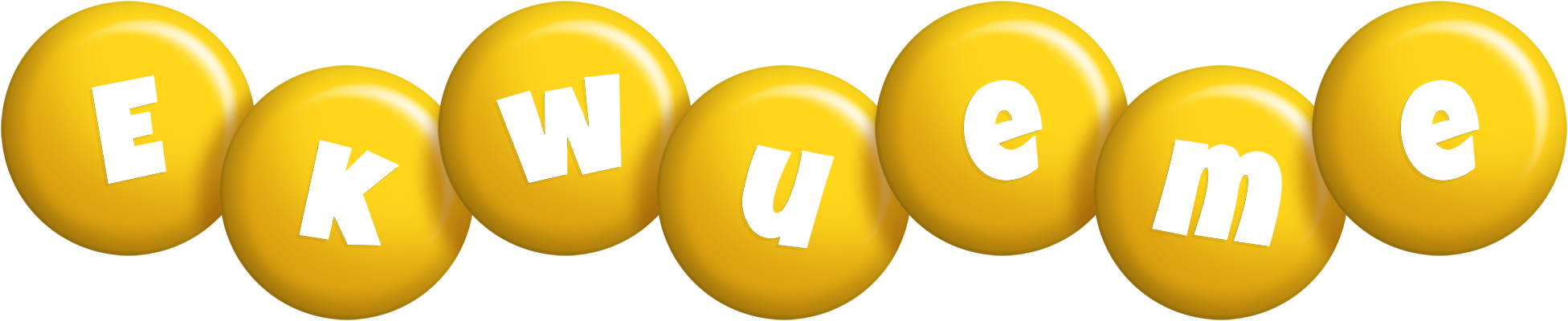 Ekwueme candy-yellow logo