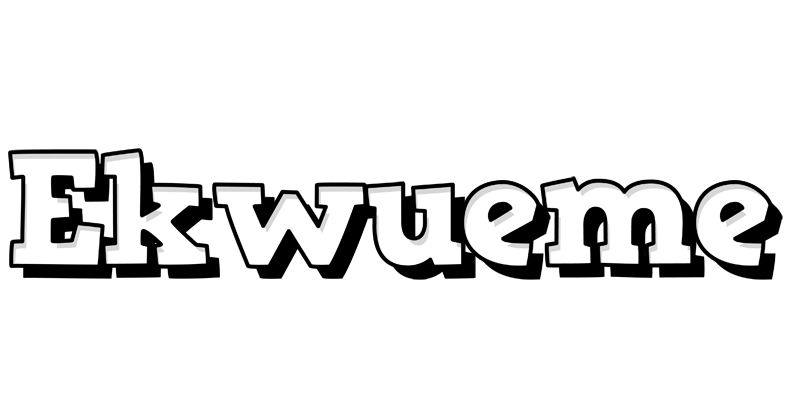 Ekwueme snowing logo