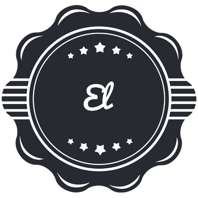 El badge logo