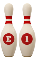 El bowling-pin logo