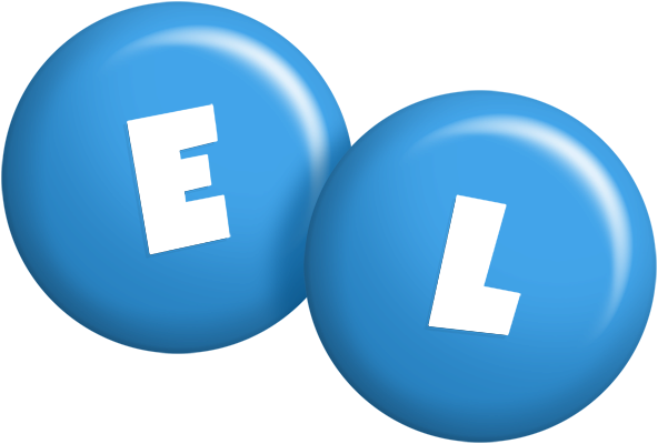 El candy-blue logo