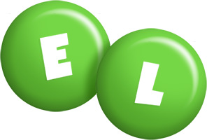 El candy-green logo