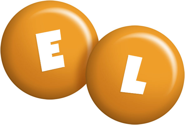 El candy-orange logo