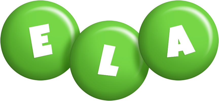 Ela candy-green logo